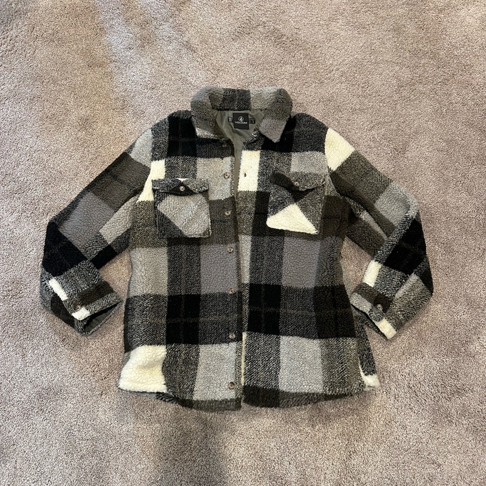 Volcom faux fur jacket